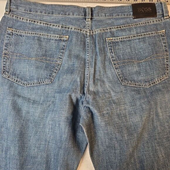 HUGO BOSS Arkansas Mens Jeans W38 L34 Blue Jeans‎ Designer - Picture 8 of 10